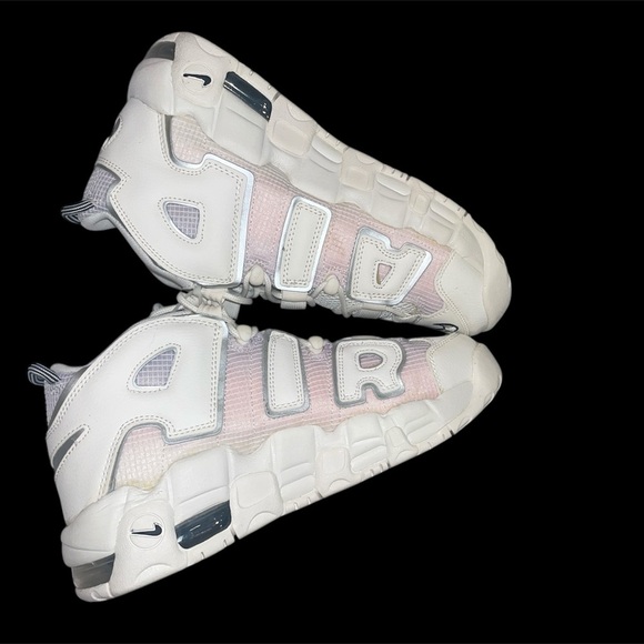 Nike Air More Uptempo White Sneakers - Picture 1 of 7